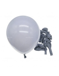 50 de baloane latex gri
