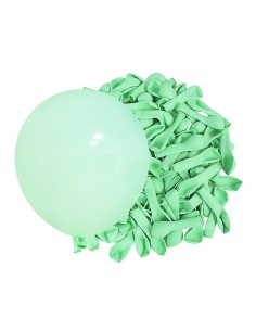 25 de baloane latex verzi macaron