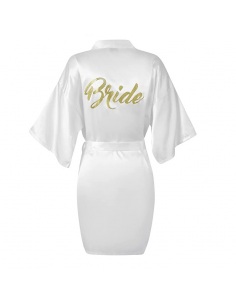 Halat Bride alb cu auriu