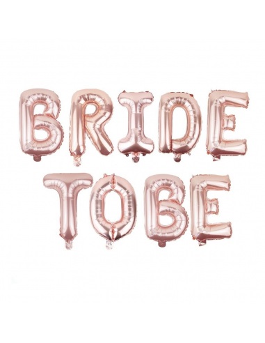 balon bride to be rose gold