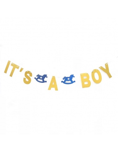 banner baby shower baiat