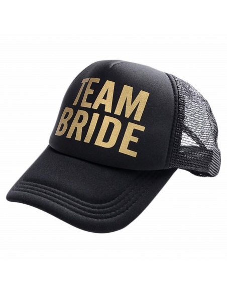 sapca team bride negru auriu