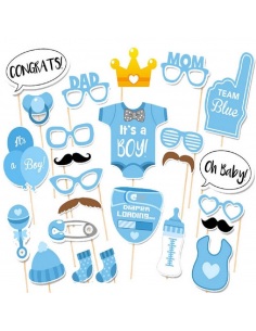 foto props baiat baby shower