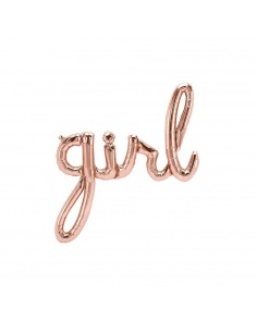 balon folie girl rose gold