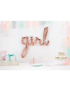 balon folie girl rose gold 2