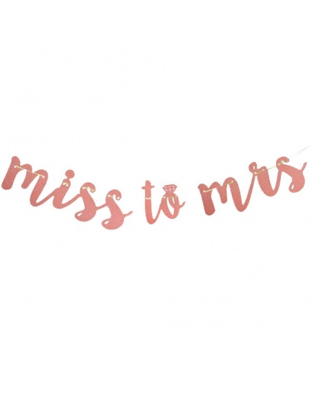 banner miss to mrs rose gold