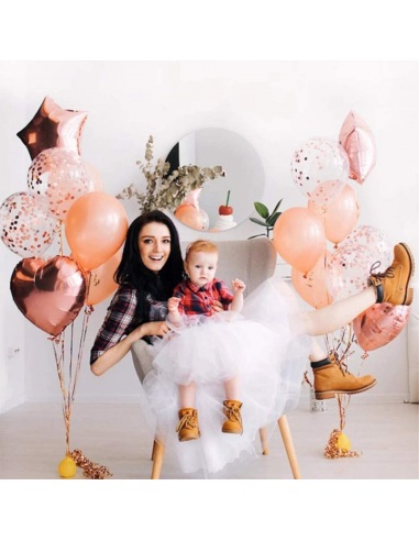 Set baloane rose gold