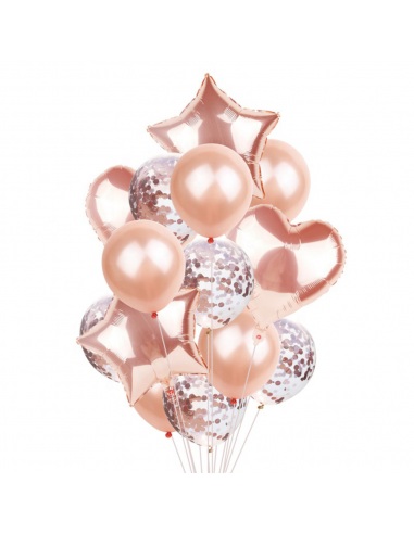 Set baloane rose gold