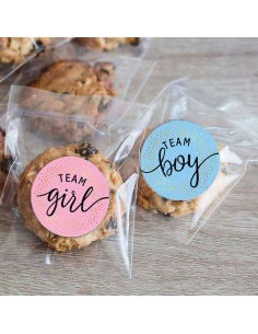 Sticker Team Girl, Gender reveal, 12 buc 2