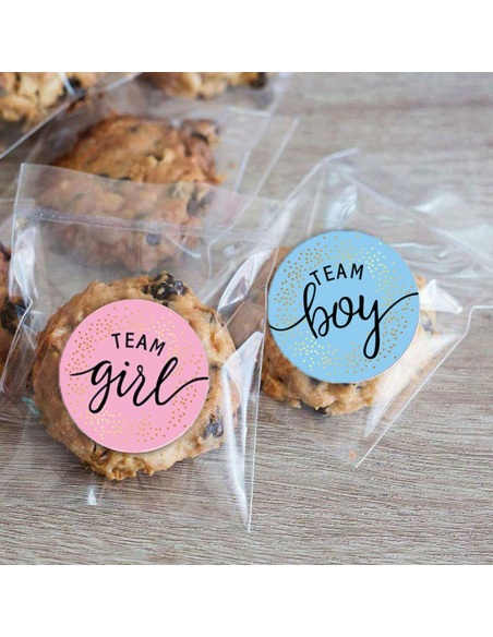 Sticker Team Girl, Gender reveal, 12 buc