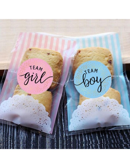 Sticker Team boy, Gender reveal, 12 buc