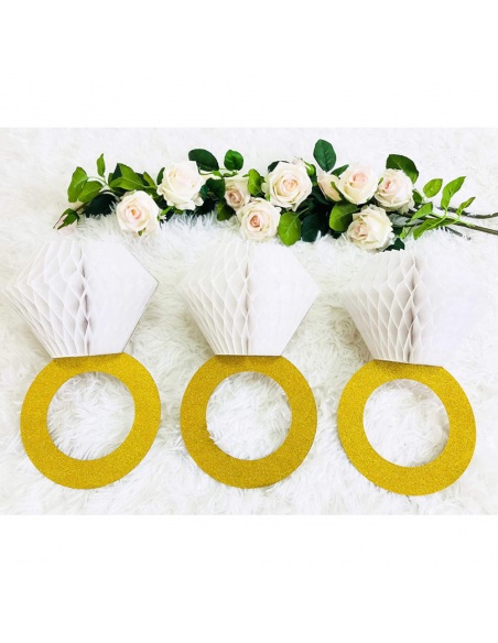 Decoratiune Inel glitter gold