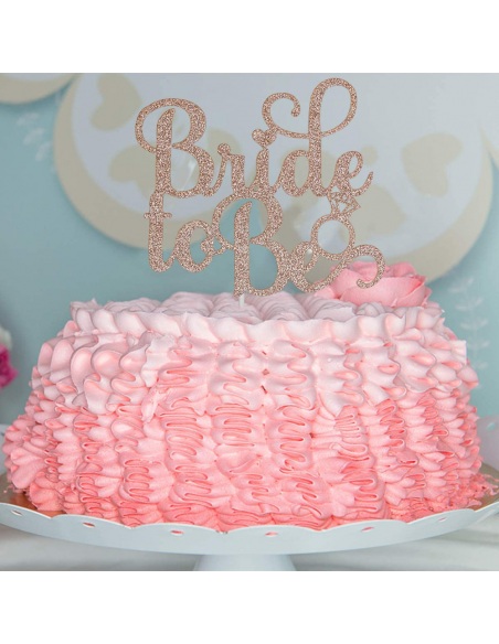Topper tort Bride to be rose gold