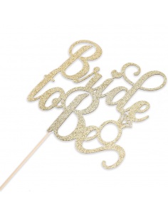 Topper tort Bride to be gold 2