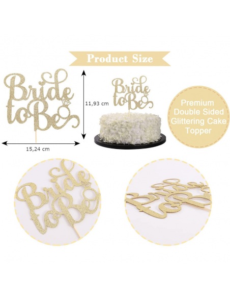 Topper tort Bride to be gold