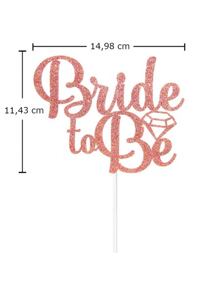Topper tort Bride to be diamant