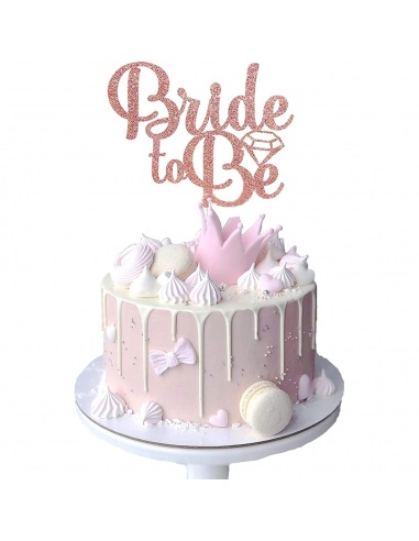 Topper tort Bride to be diamant