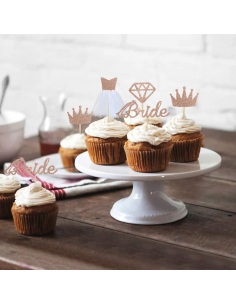 Scobitori decorative petrecerea burlacitelor rose gold 2
