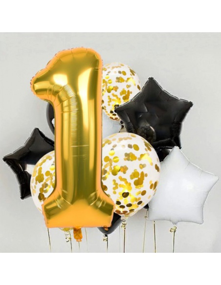 balon cifra 1 auriu