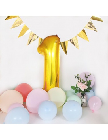 balon din folie cifra 1 auriu