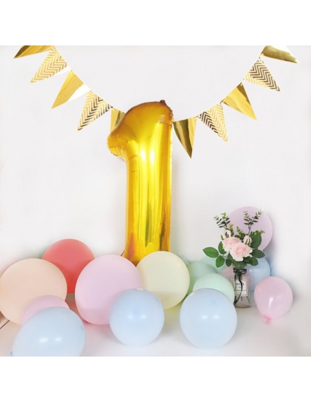 balon din folie cifra 1 auriu