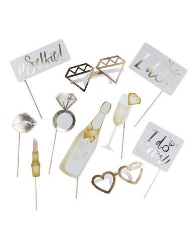 set 10 foto props petrecerea burlacitelor