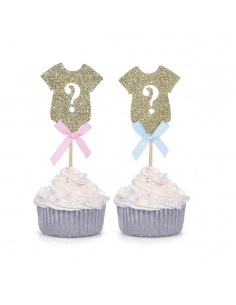 Scobitori decorative Gender Reveal, 12 buc 2