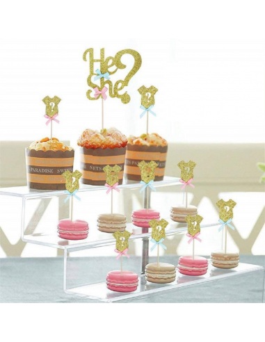 Scobitori decorative Gender Reveal, 12 buc