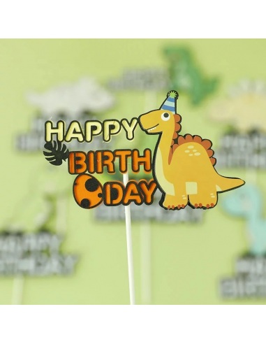 Topper tort Happy Birthday Dinozaur