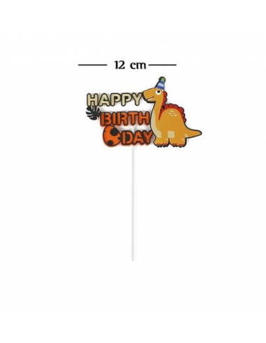 Topper tort Happy Birthday Dinozaur